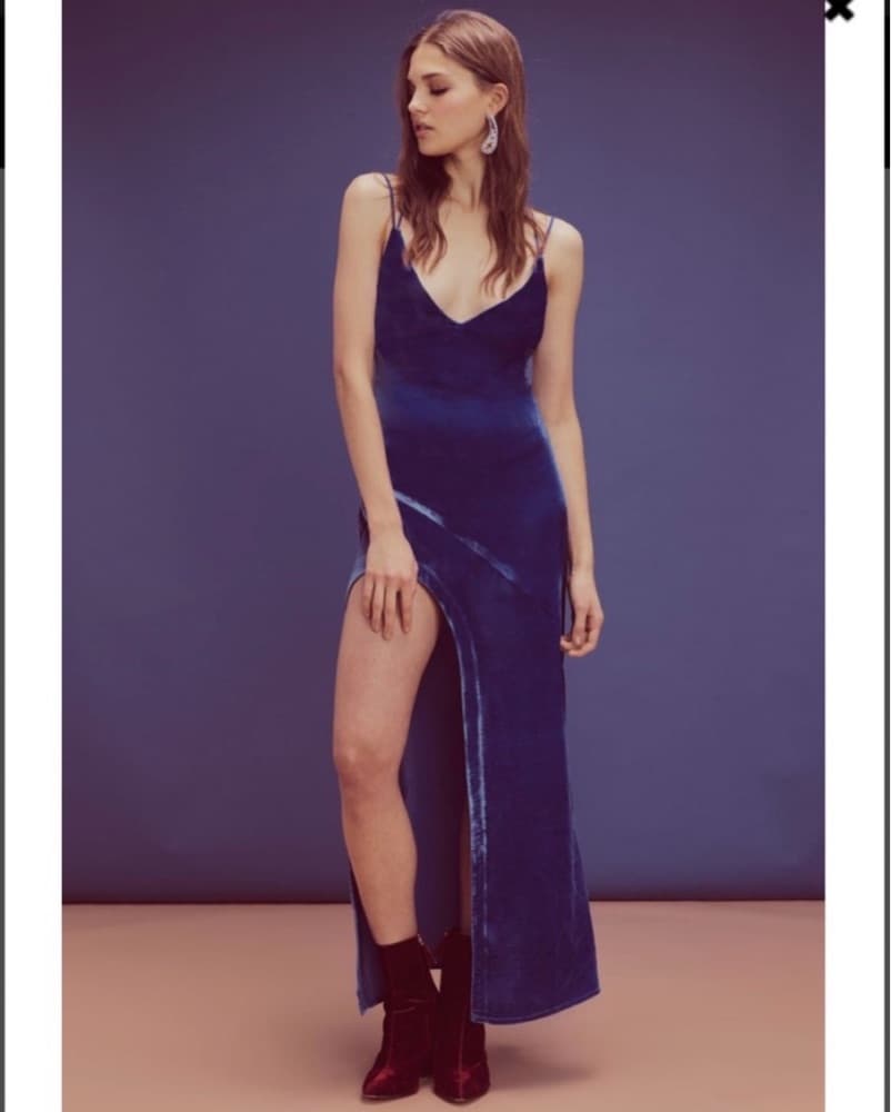 For Love and Lemons Blue Maxi Dress - Image 1