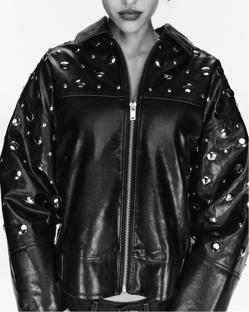 Zara Oversized Leather Studded Jacket  - Image 2