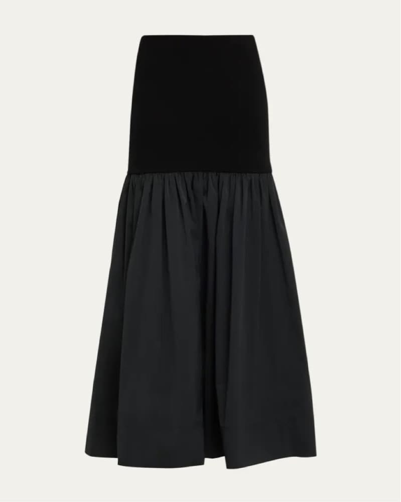 ALC Cami Black Drop Waist Maxi Skirt - Image 1