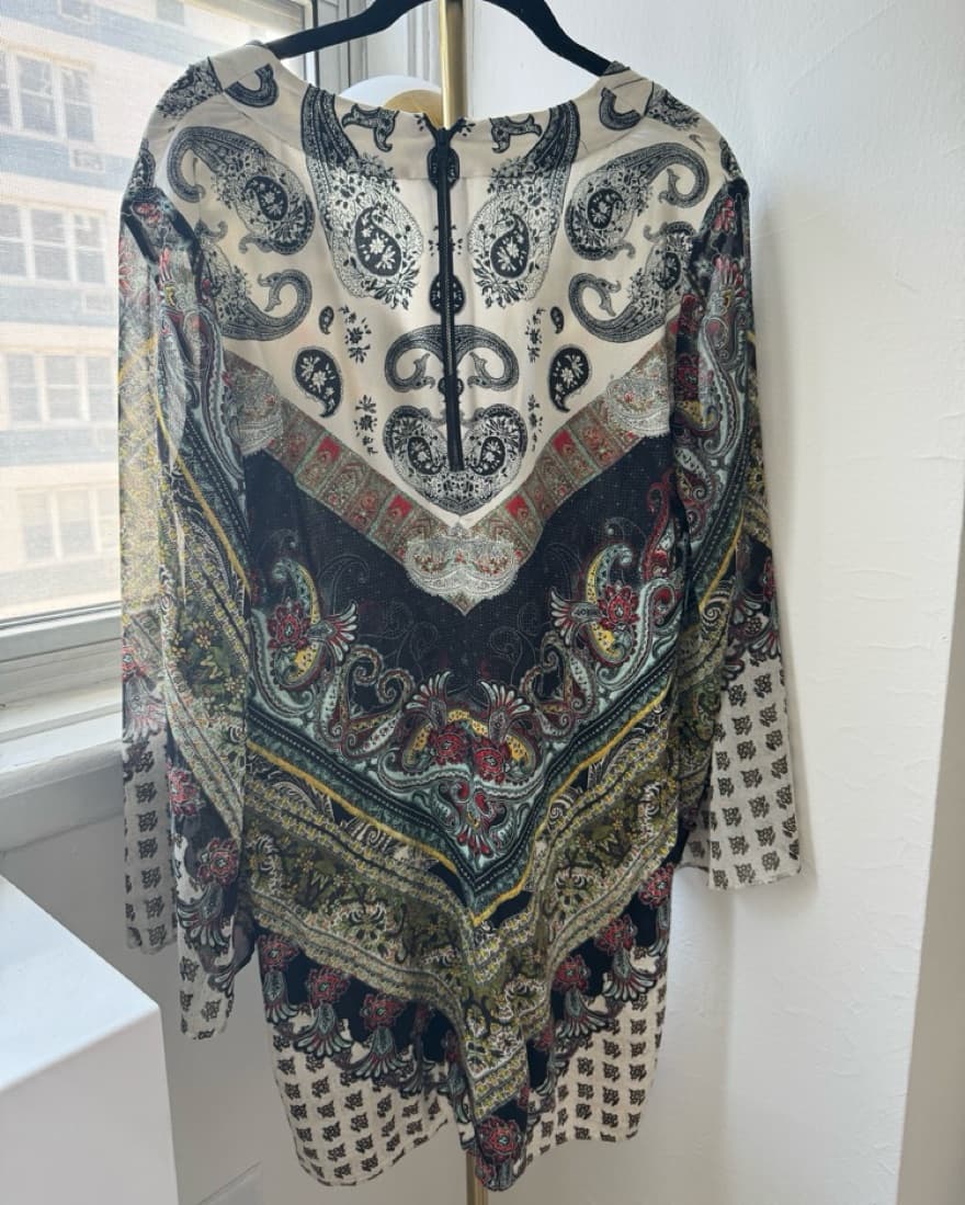 Vintage Alice+Olivia Printed Mini Dress - Image 2
