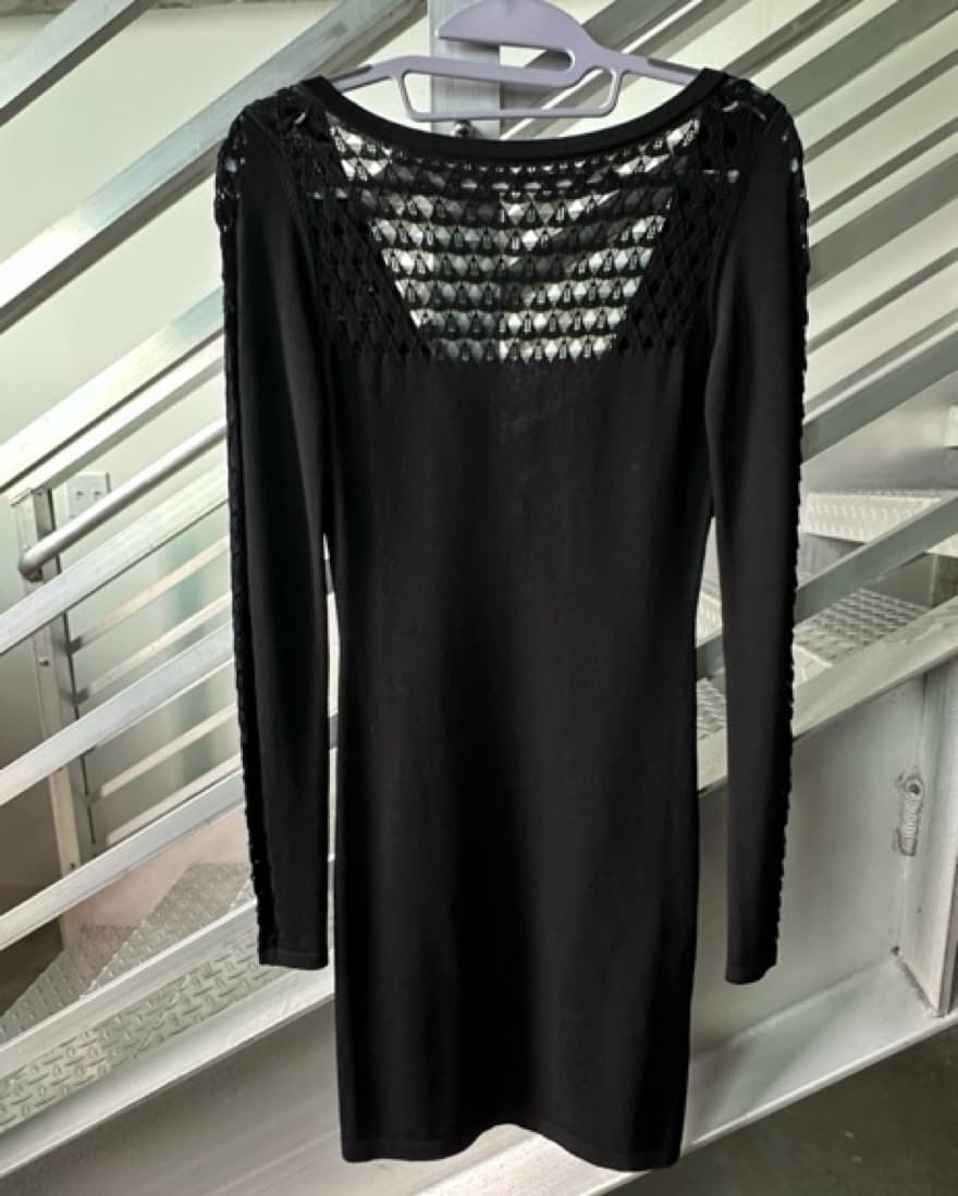 Open Long Sleeve Dress - Image 1
