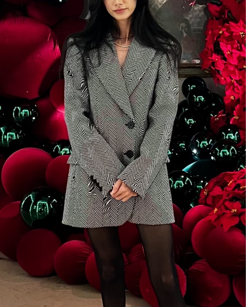 Stella McCartney Herringbone Blazer - Image 1