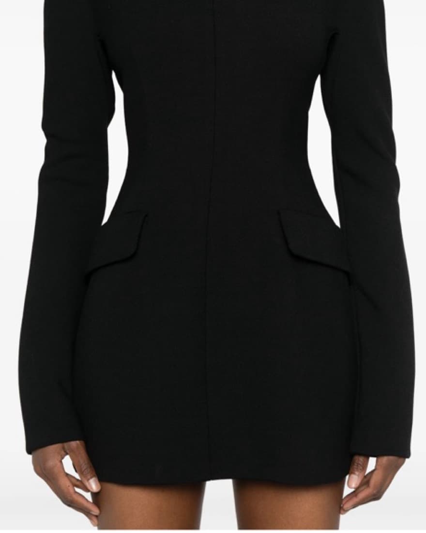 Sportmax Black Mini Dress - Image 4