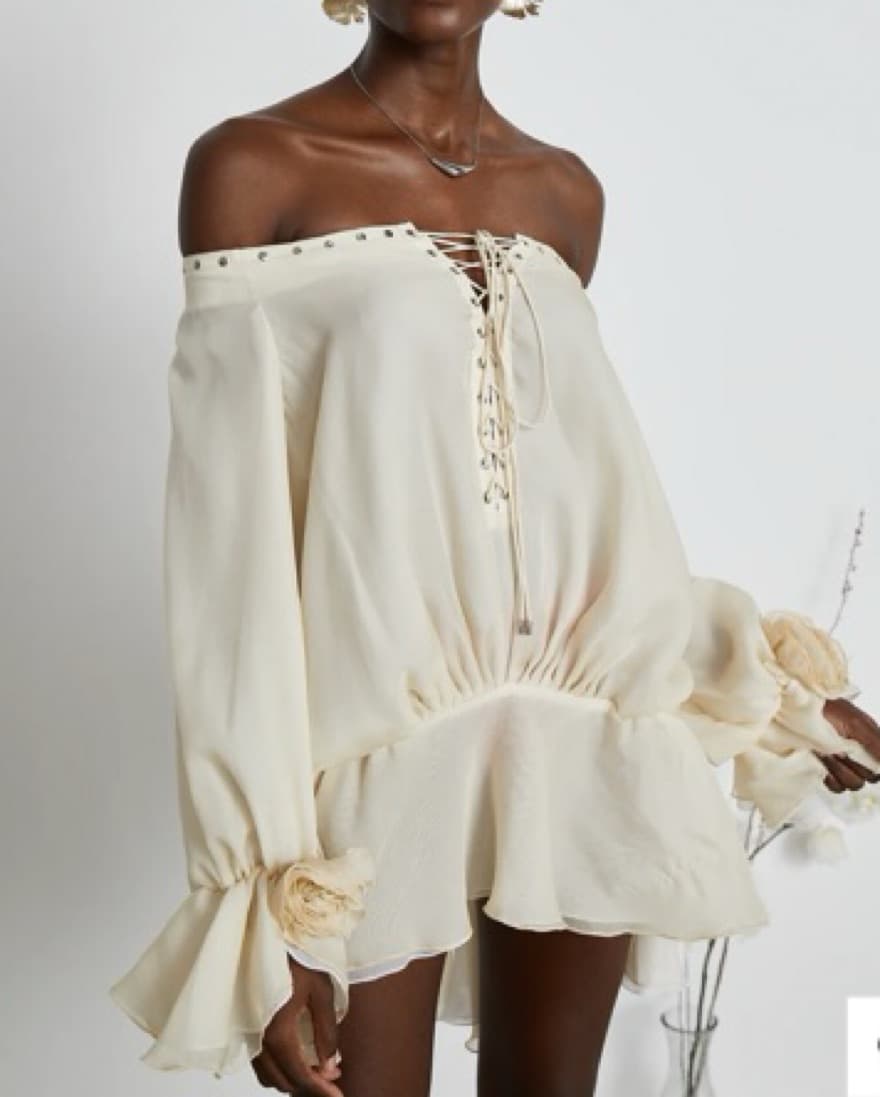 Miss Rosier - LISETTE OFF-SHOULDER CHIFF - Image 1