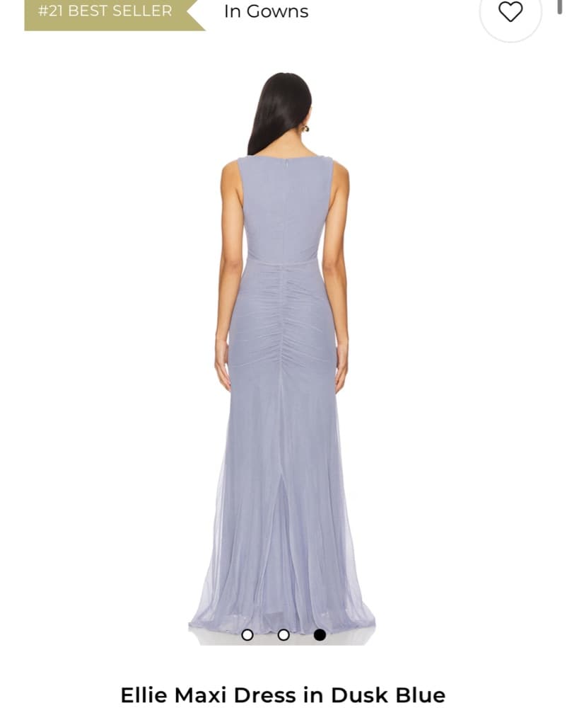Ellie Gown In Dusk Blue - Image 3