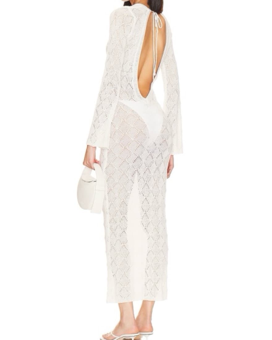 Deep V Maxi Dress - Image 2