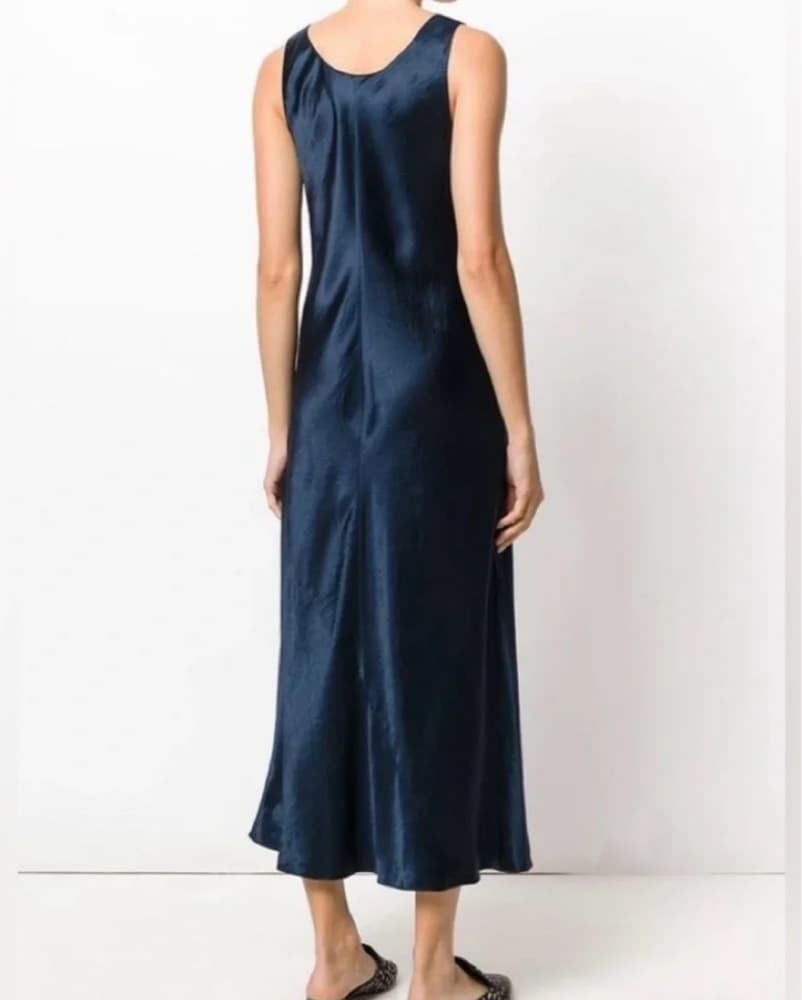 Vince Scoopneck Satin Dress - Image 2