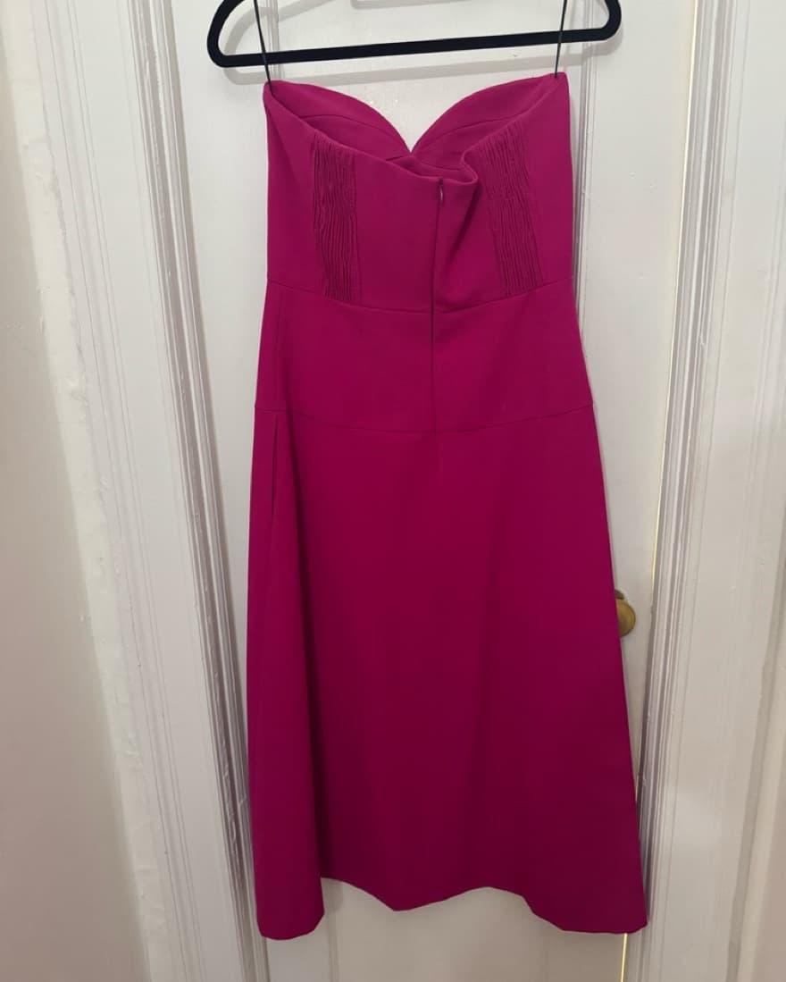 Zara Vibrant Fuchsia Dress - Image 2