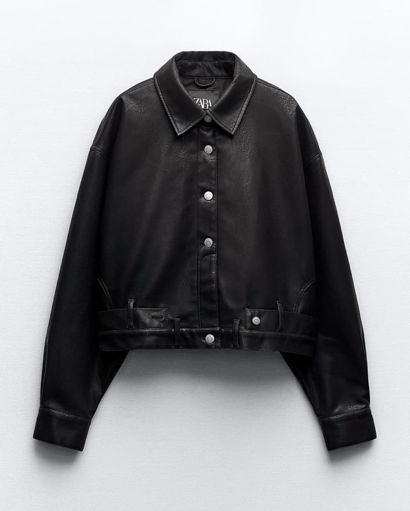 Zara Leather Jacket - Image 2