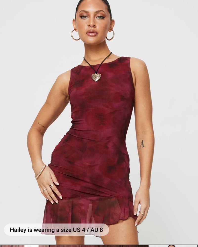 Molita Ruffle Hem Mini Dress - Image 2