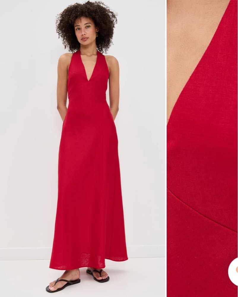 Reformation Delilah Linen Dress - Image 3