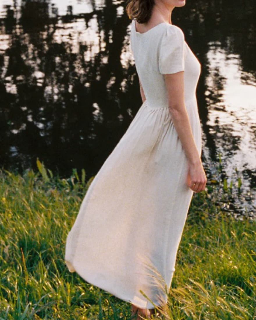 Christy Dawn White Maxi Dress - Image 2
