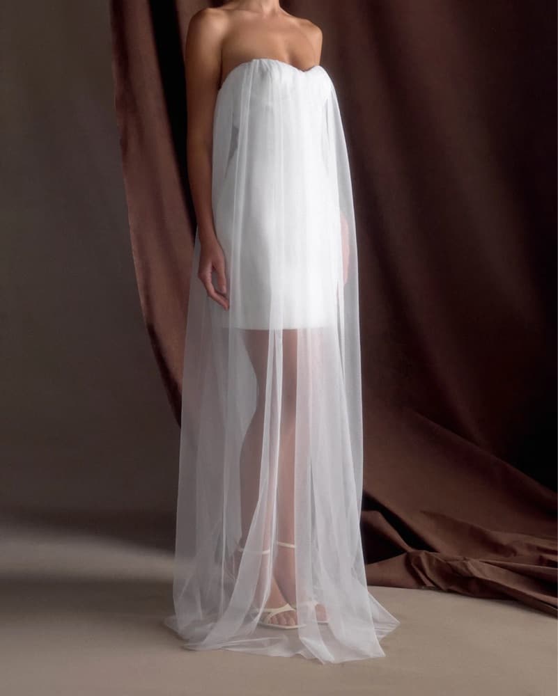 Ethereal Chiffon White Maxi Dress - Image 5