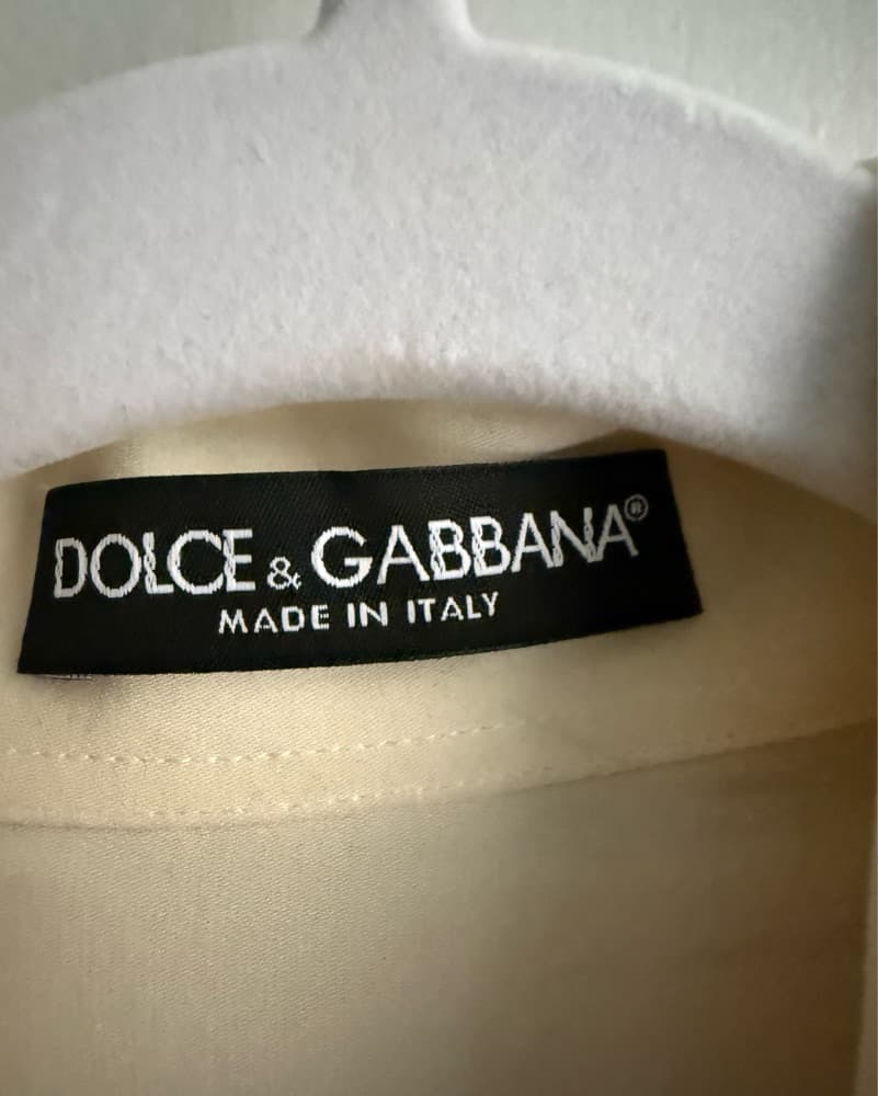 Dolce & Gabbana Cream Silk Blouse - Image 3