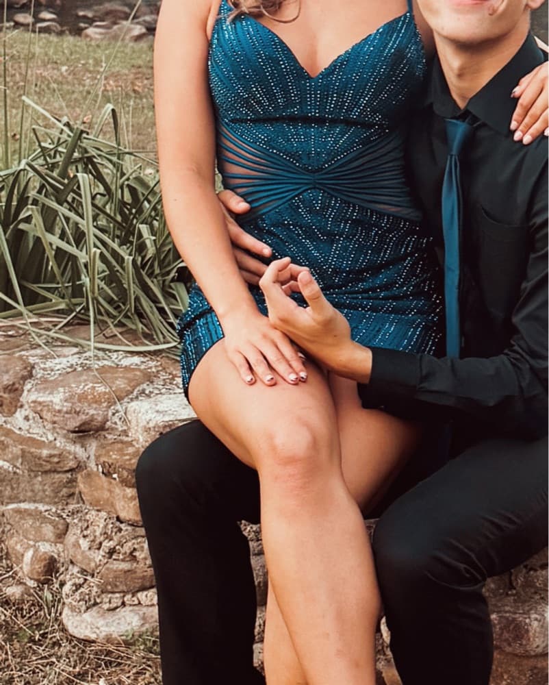 Ellie Wilde navy dress - Image 3