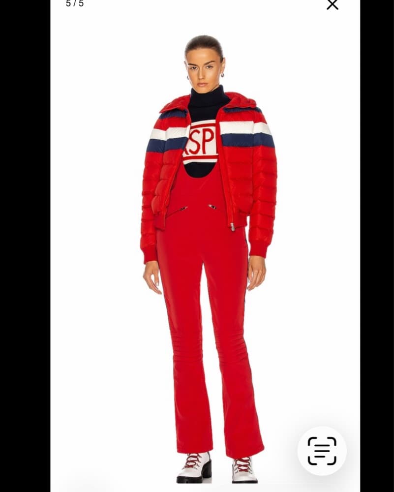 Red Perfect Moment ski salopette overall - Image 2