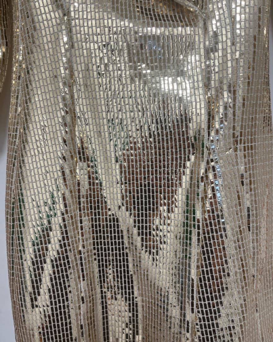 Gold Metallic Zara Blazer Dress - Image 4