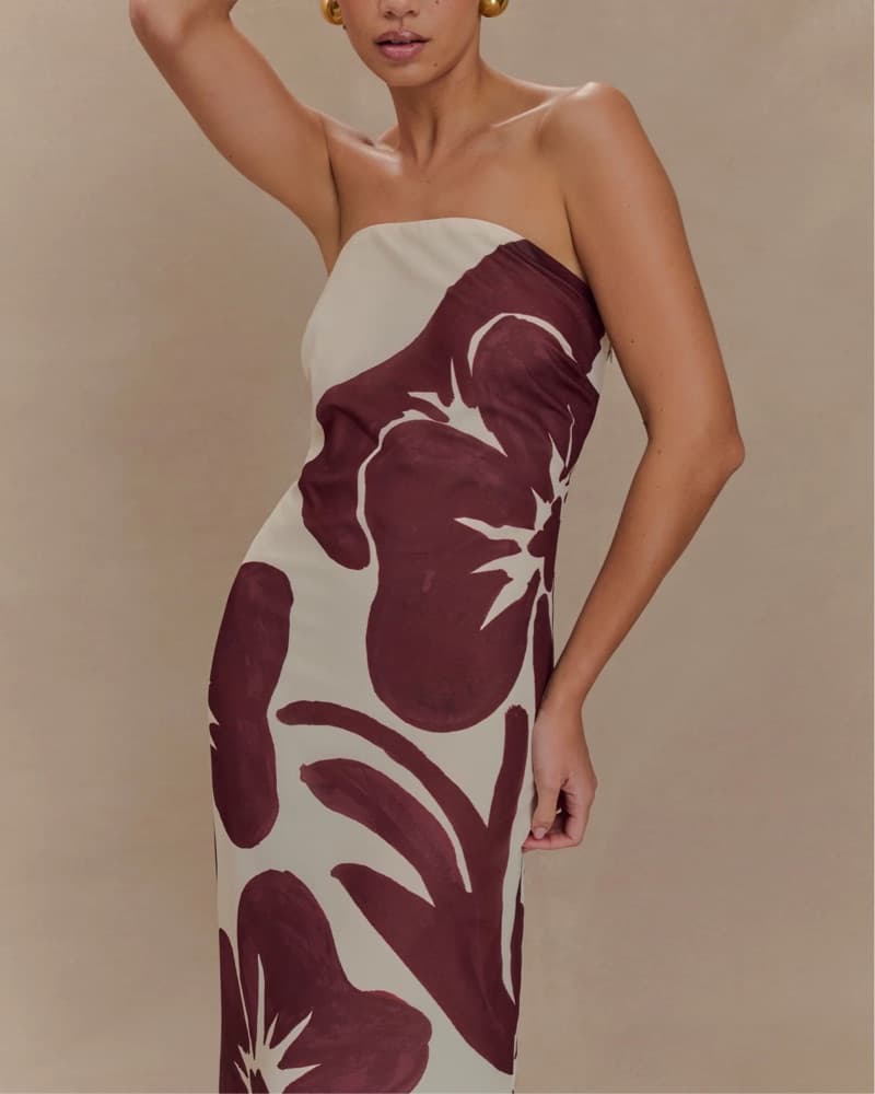 Strapless Floral Maxi - Image 5