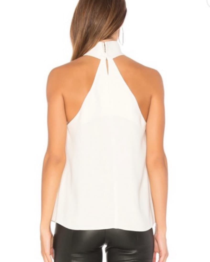 Amanda Uprichard White Halter Blouse - Image 4