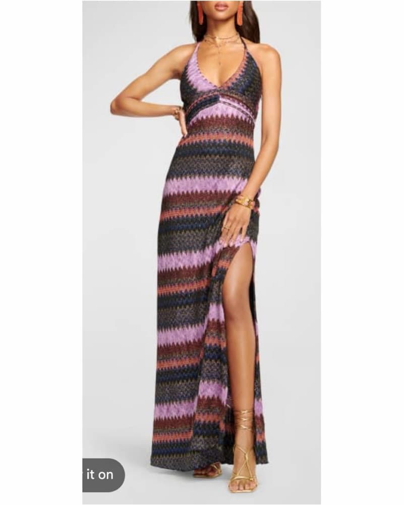 Colorful Knit Missoni Looking Dress - Image 2