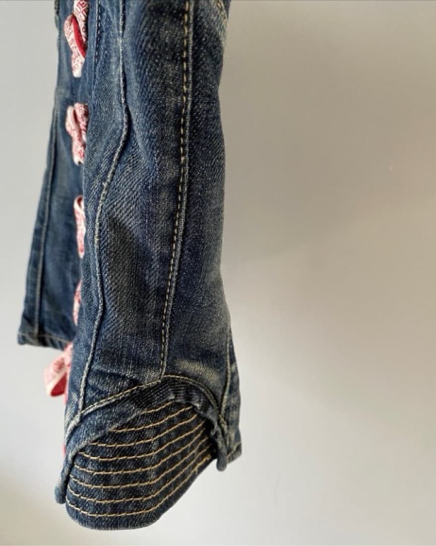 Vintage Guess Denim Bustier Top - Image 4