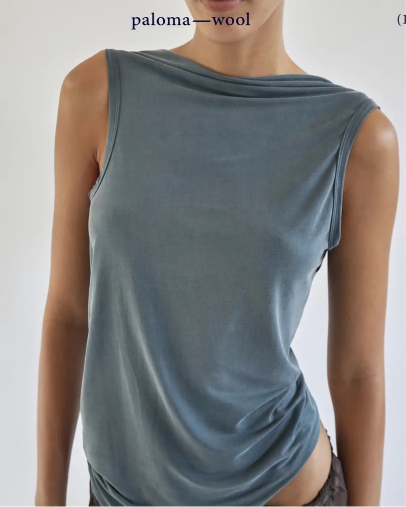 Paloma Wool Twist Back Duli Blue Top - Image 5