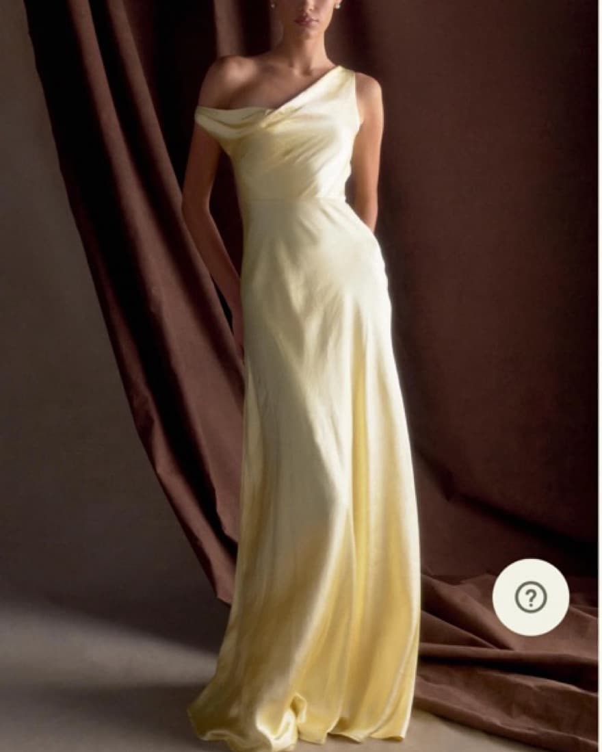 Butter Yellow Formal Meshki Dress - Image 1