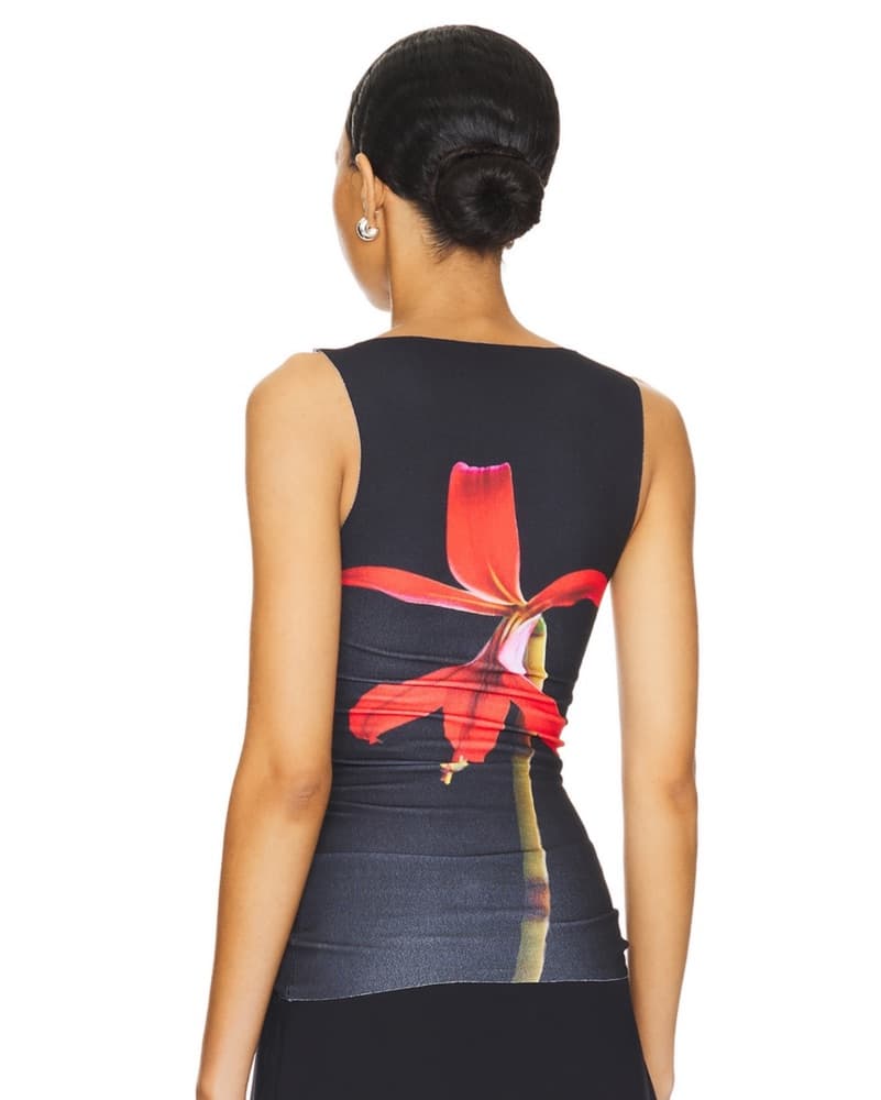 Black Floral Top - Image 2