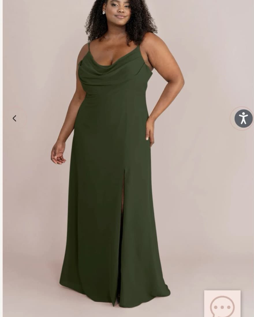Revelry Olive Green Dress - Image 1