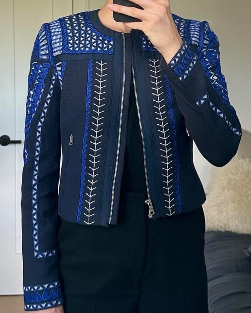 BCBG Embroidered Jacket - Image 1