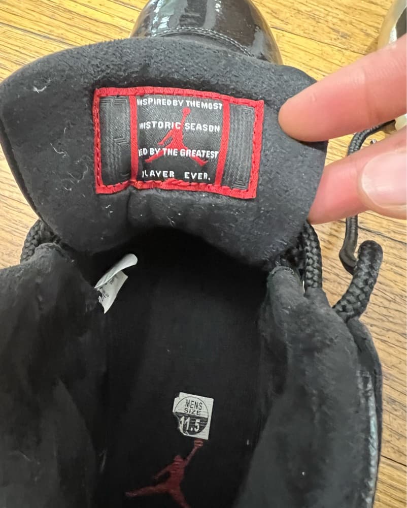 Sleek Black Jordan 11 Retro Sneakers - Image 6