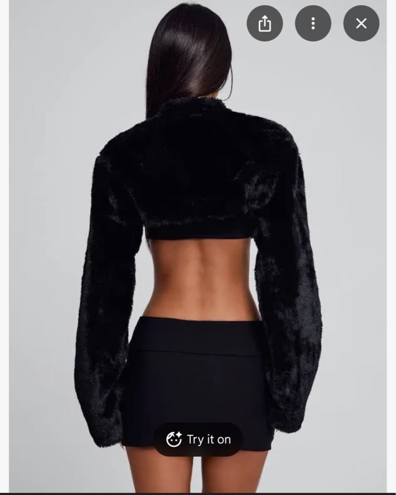 Outcast Black Fur Bolero  - Image 2
