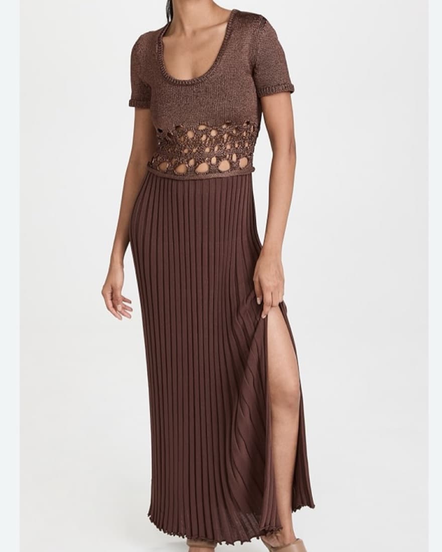 Christopher Esber Crochet Knit Dress - Image 1