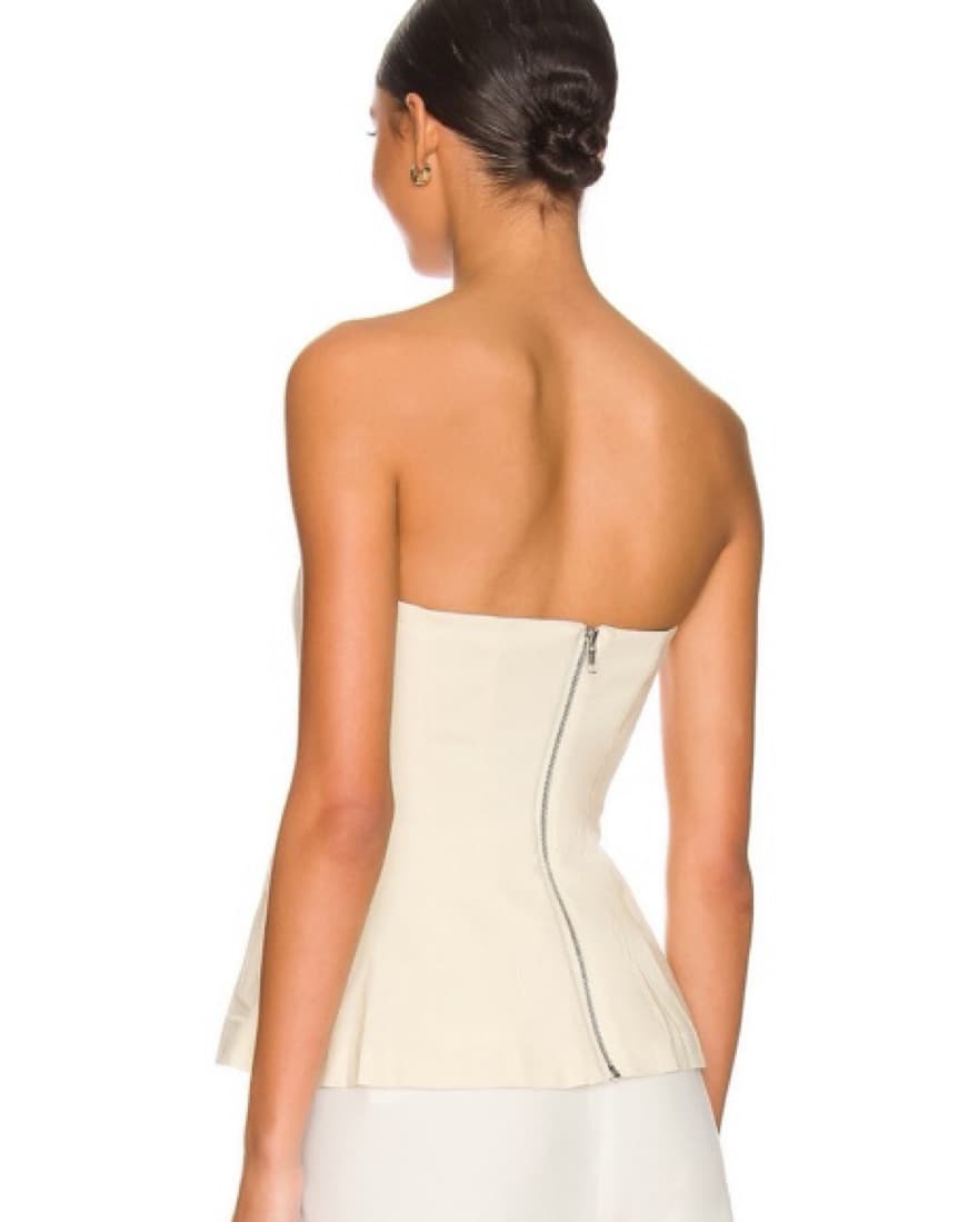 Chic Strapless Peplum Top - Image 3