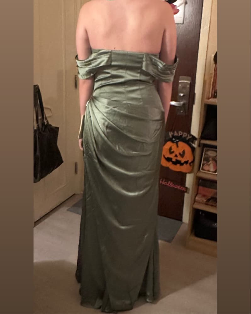 GREEN Off The Shoulder Stacee’s Dress - Image 4