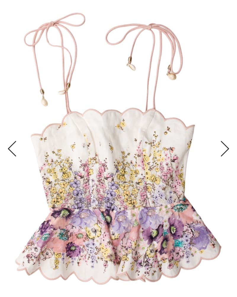 Zimmermann Jude Scalloped Top Floral - Image 3