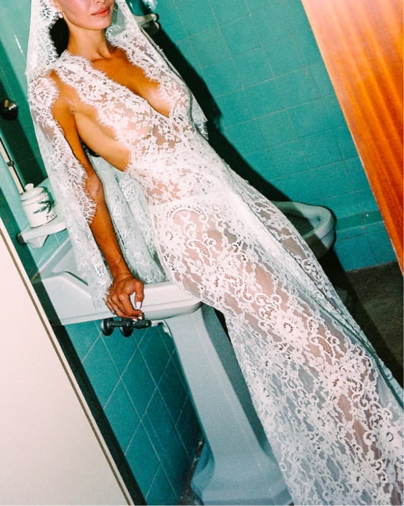 Custom Bronx & Banco Lace Wedding Dress - Image 1