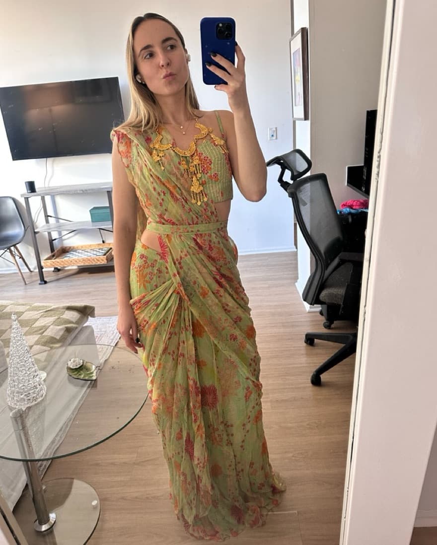 Anita Dongre Pre-Draped Saree - Image 2
