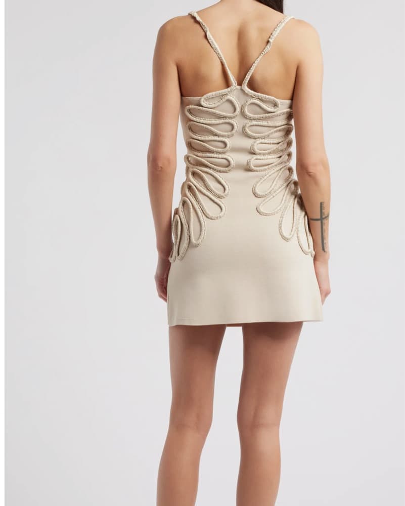 CULT GAIA AIMEE SOUTACHE KNIT DRESS - Image 4