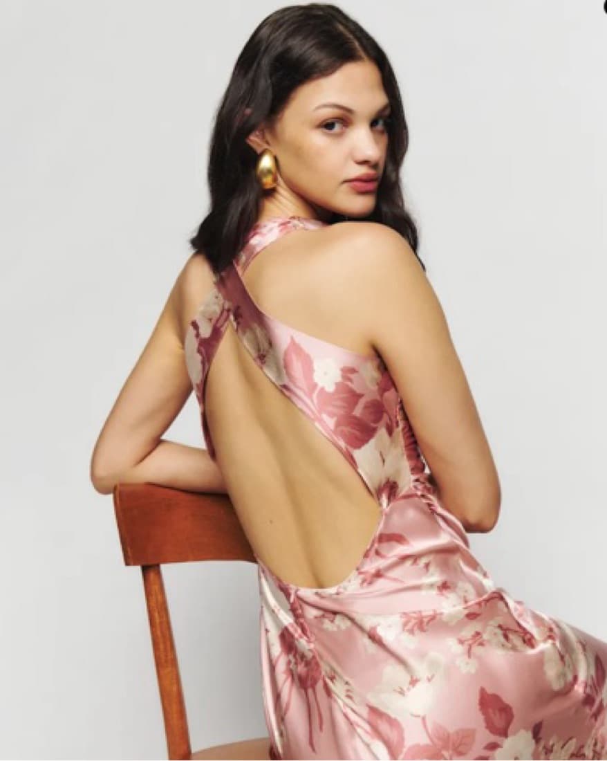 Reformation Casette Silk Dress - Image 2