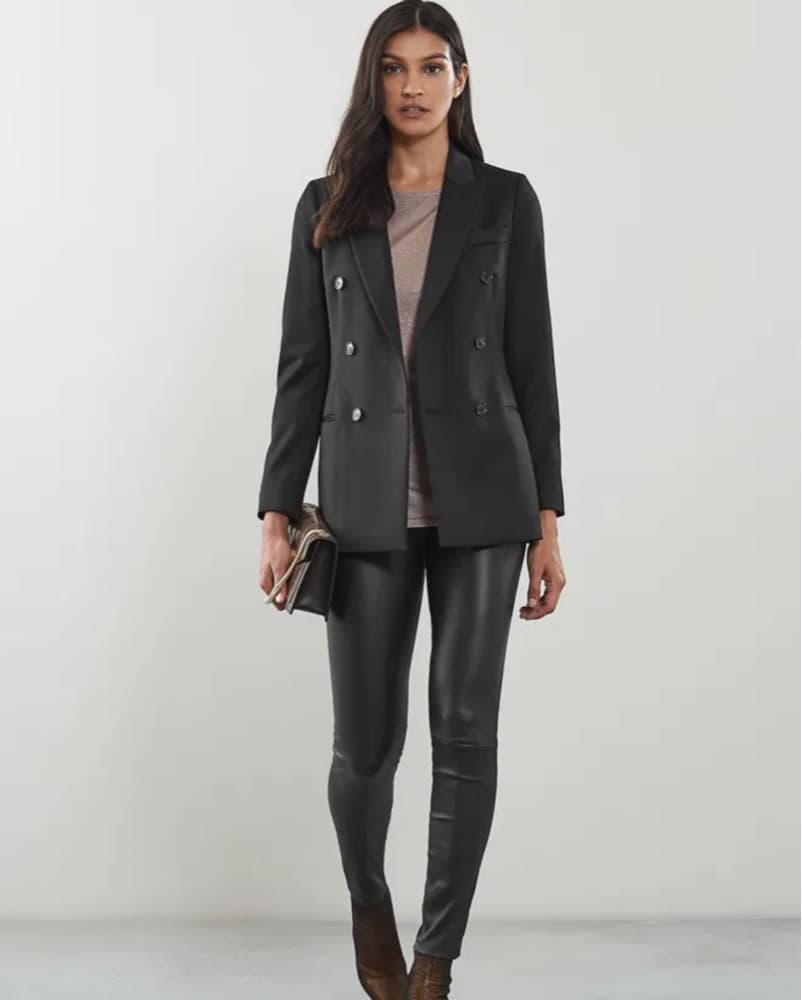 Black Reiss Double-Breasted Blazer - Image 2