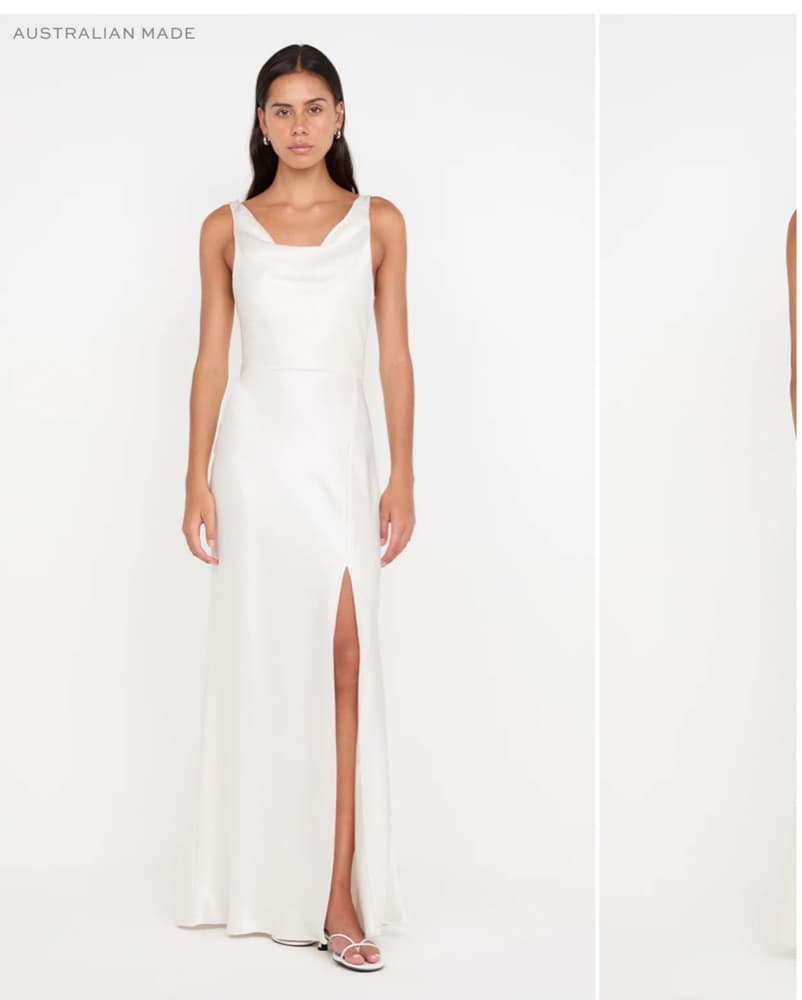 Ivory Cowl Neck Dress - Image 2