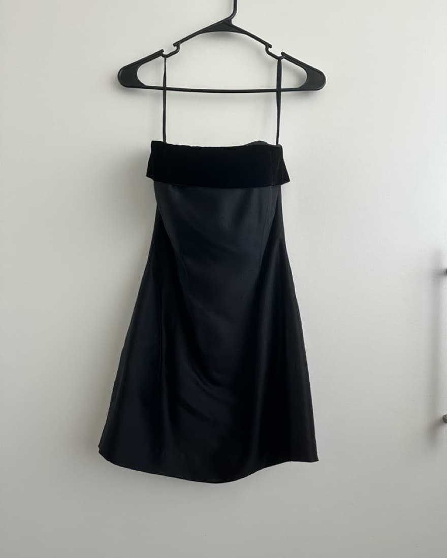 Vintage Mini Black Dress - Image 3