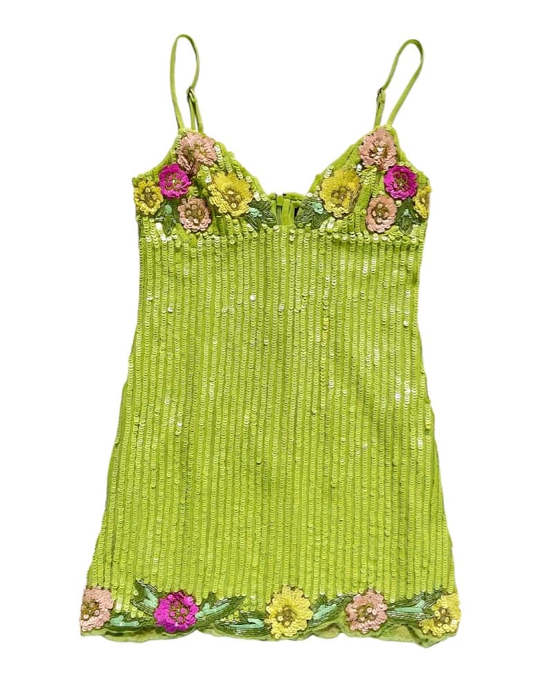 REVOLVE Majorelle Cal Embellished Green - Image 2