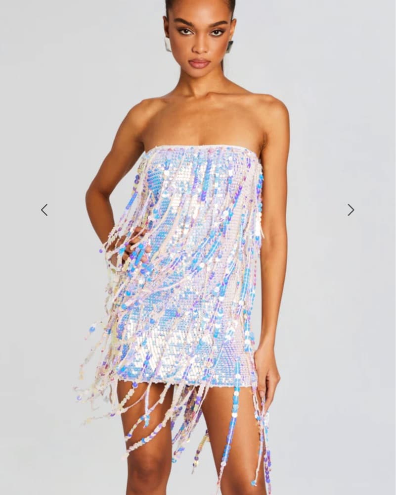 Retrofe Shira Sequin Fringe Crochet - Image 1