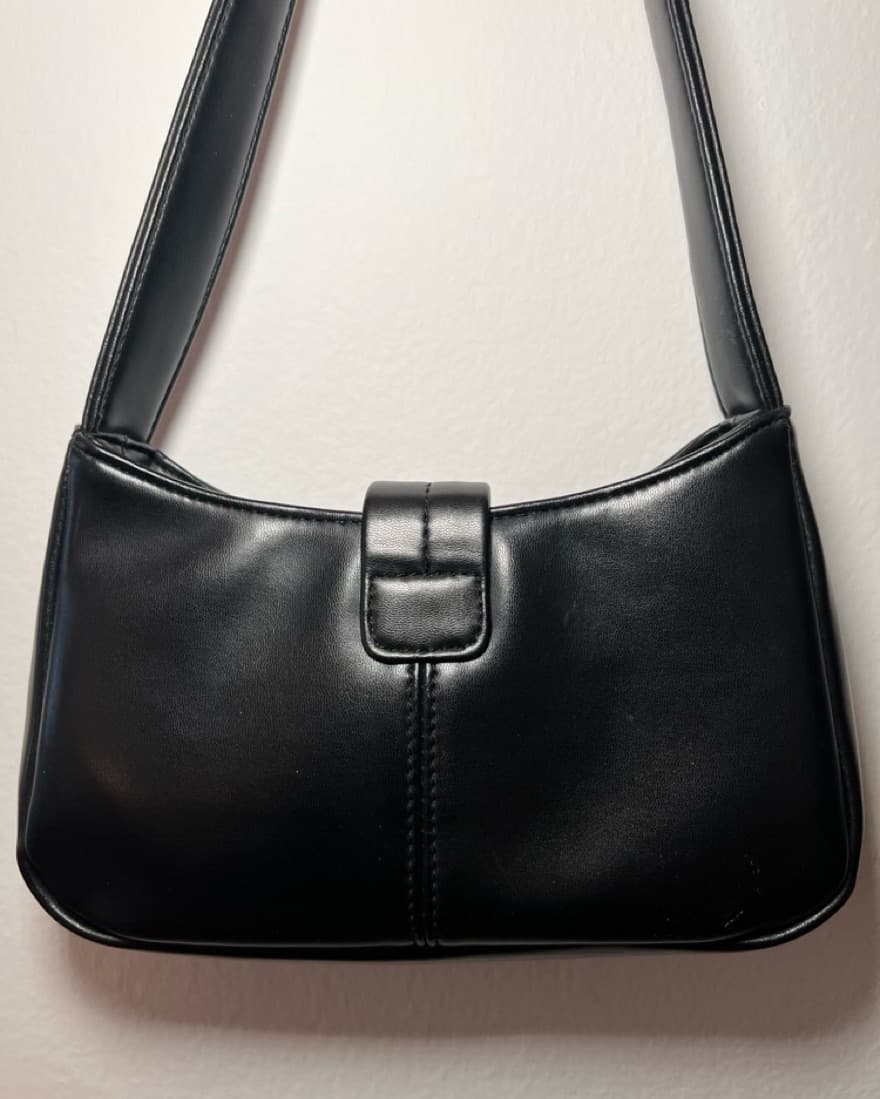 Mini Black Shoulder Bag - Image 3