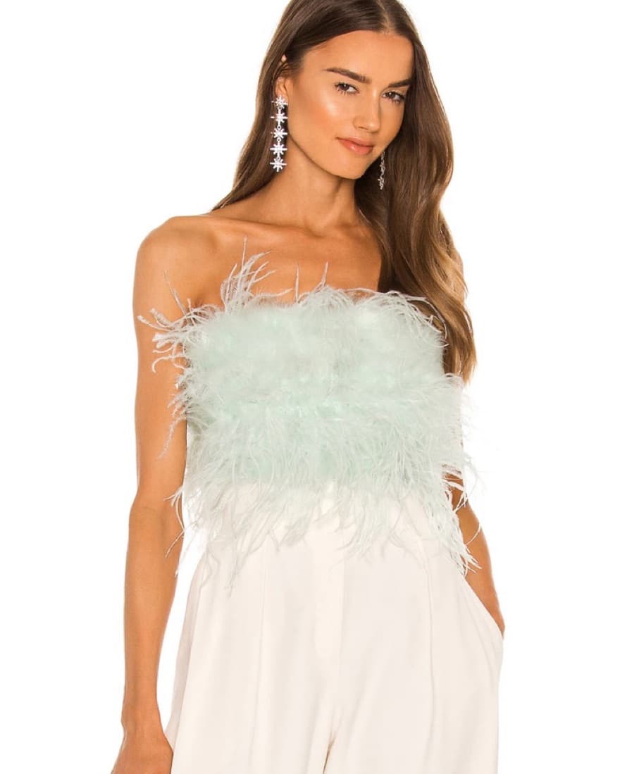 *NEW* REVOLVE x Zaina Top (Feathers)  - Image 1