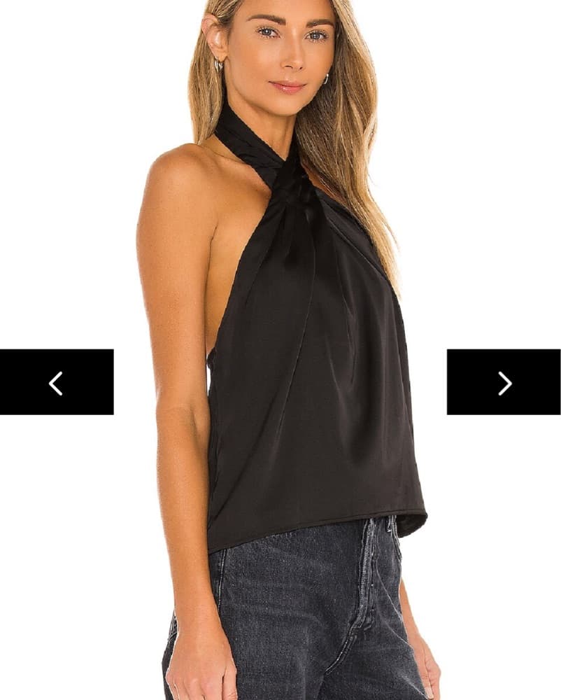 Black Revolve Halter Neck Top - Image 4