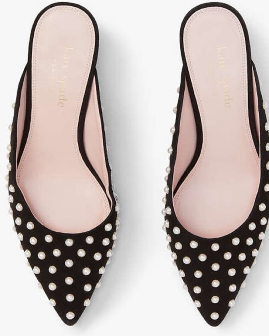Kate Spade Pearl Mules - Image 1