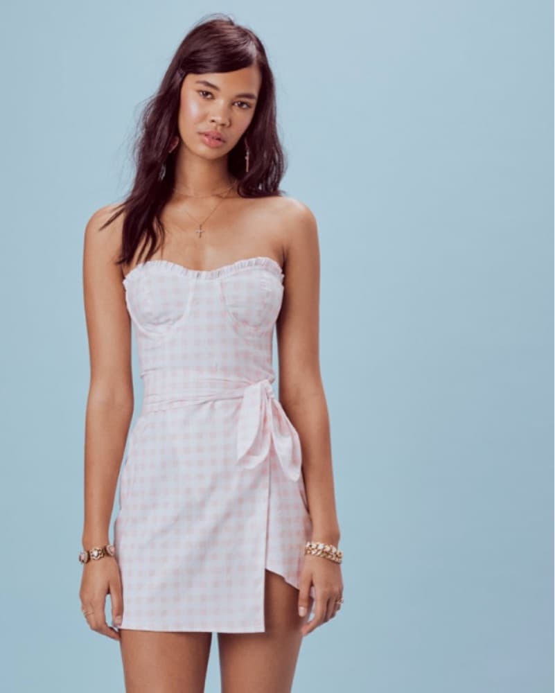 For Love And Lemons Ginham Dress - Image 1